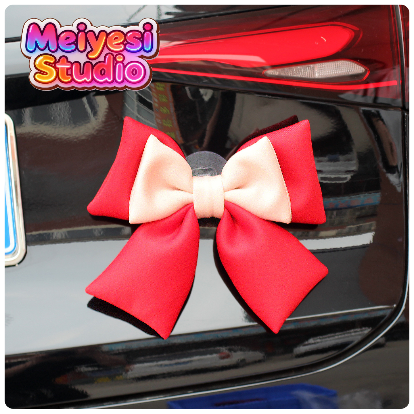 Auto pegatinas de automóviles arco decoración baúl motocicleta eléctrica colgante accesorios de cola muñeca muñeca
