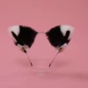 Black plus white hair hoop