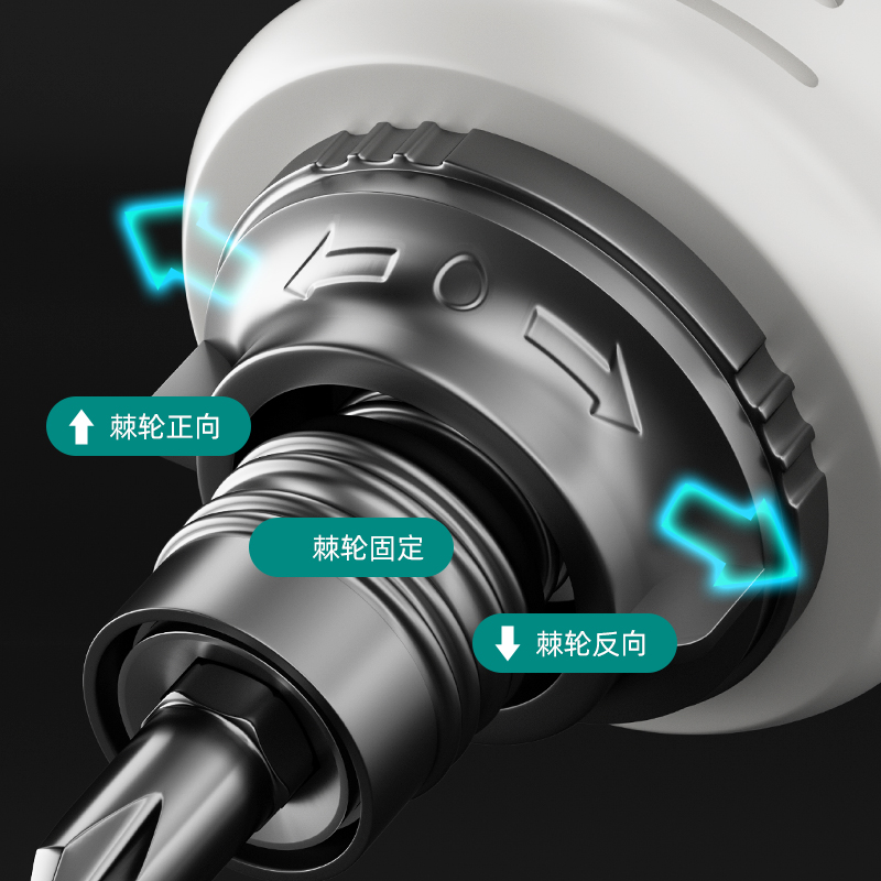 Un conjunto de destornillador de trinquete multifuncional, mango corto de ciruela, destornillador telescópico de doble propósito, hogar, una cruz, forma triangular YU