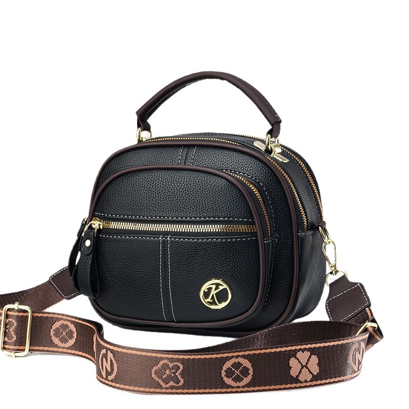 Exquisita mini bolso de verano 2025, nuevo bolso redondo, bolso de hombro casual versátil, bolsos de mano