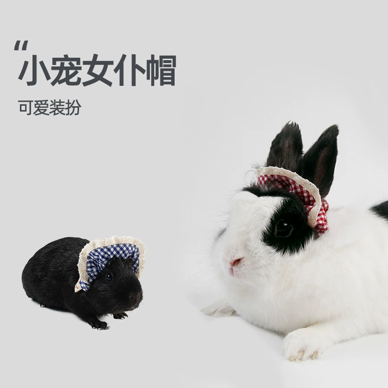 Ji Zai Zai шапка для домашнего кролика, костюм, головной убор, повязка на голову с короткими ушками, аксессуары для фотосессии гориллы-горничной.