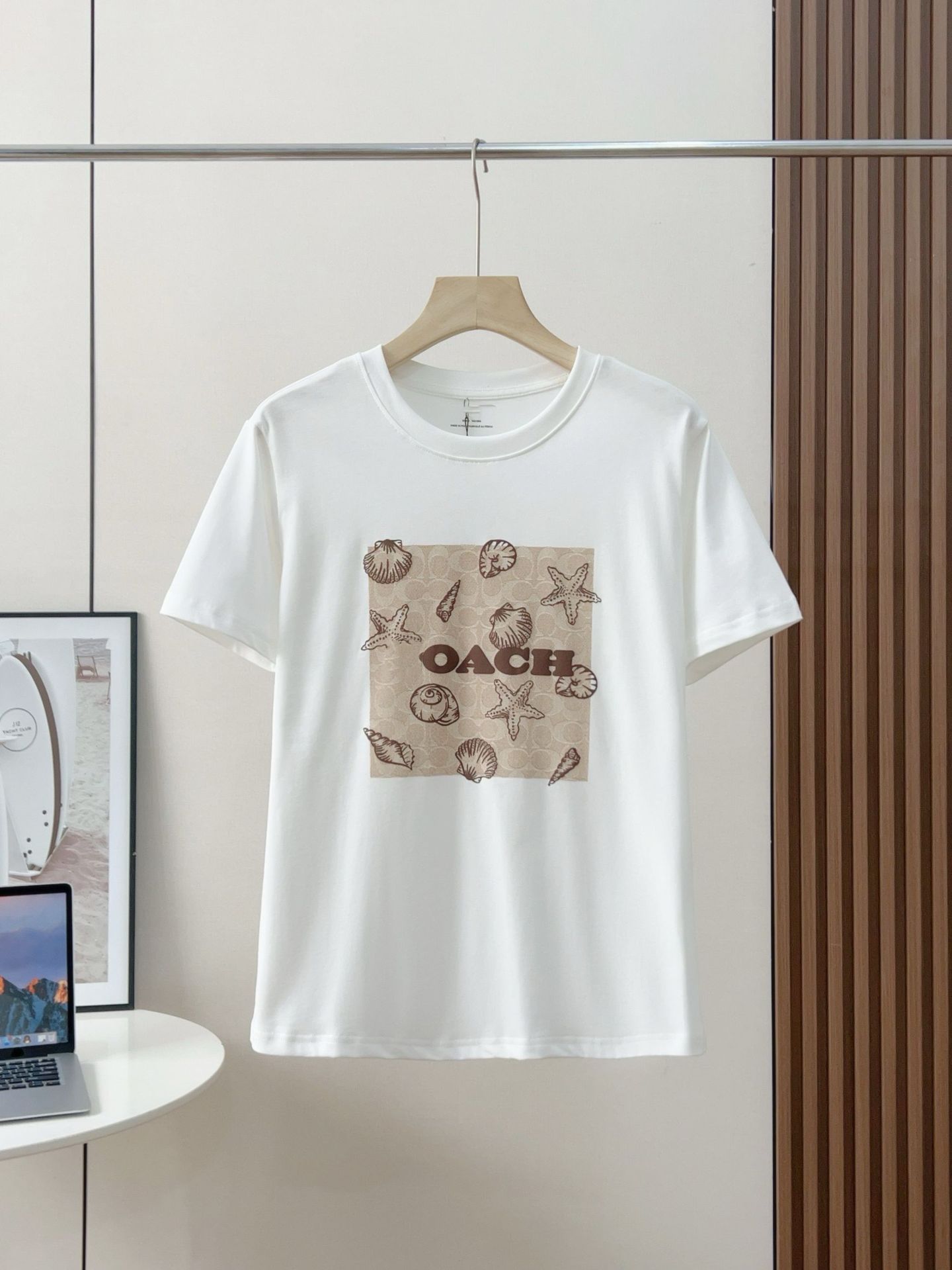 CH Koujia high version round neck white T men and women same fashion…