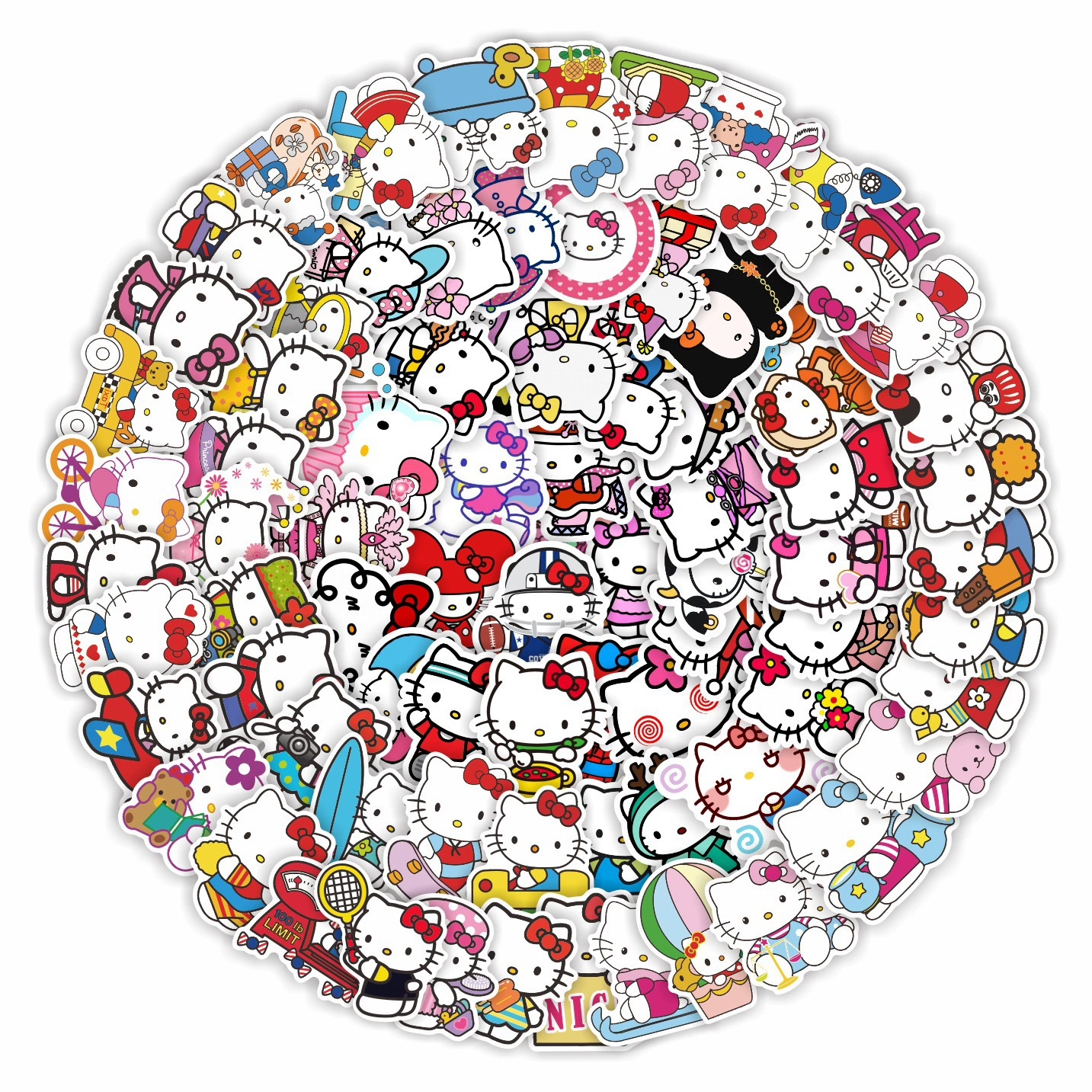 Hello Kitty, милые детские водонепроницаемые наклейки, стикер для чемодана