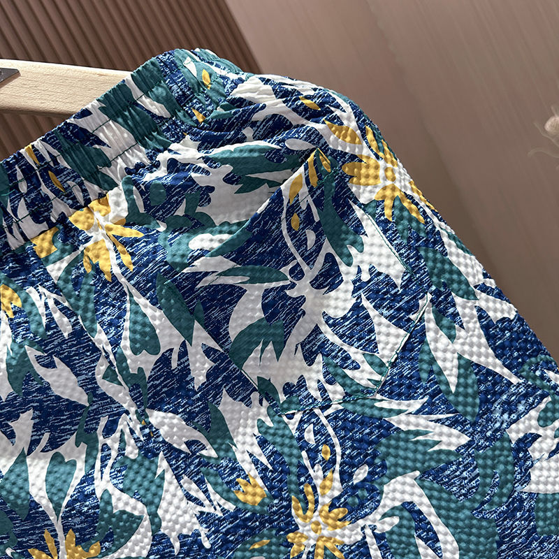 Men's Quick Drying Casual Shorts Summer Vacation Fashionable Trendy Straight Leg Beach Clothing_viptrois.com