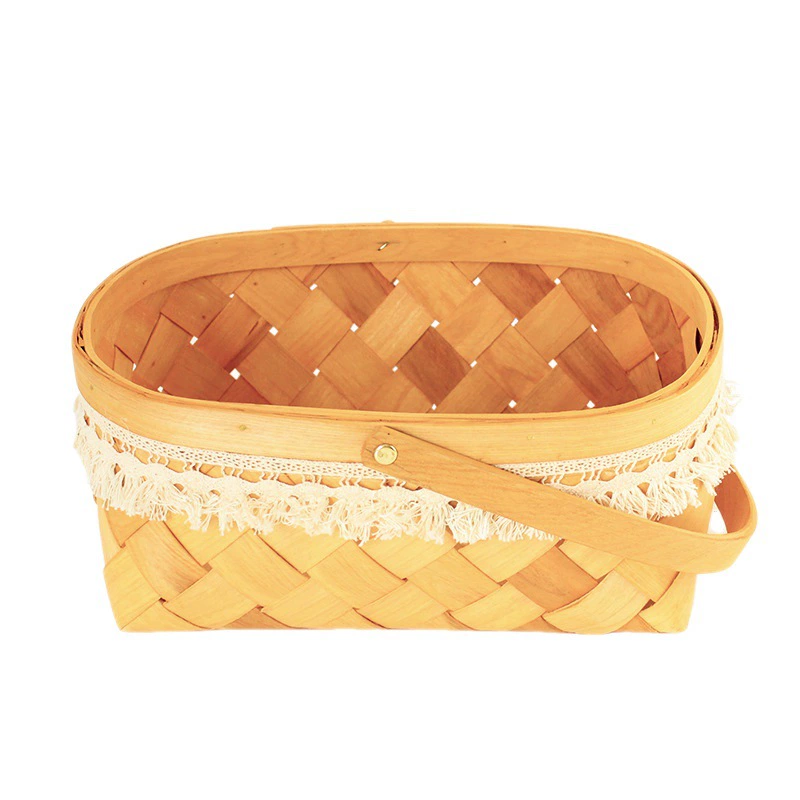 Round big storage basket, woven storage box