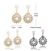 Metal fashionable earrings from pearl, Korean style, factory direct supply