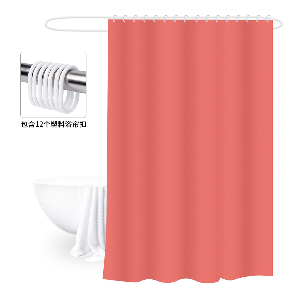 180X180 Cortina de ducha engrosada con hebilla cortina de baño PEVA cubierta de baño a prueba de moho impermeable baño partición Cortina de ducha