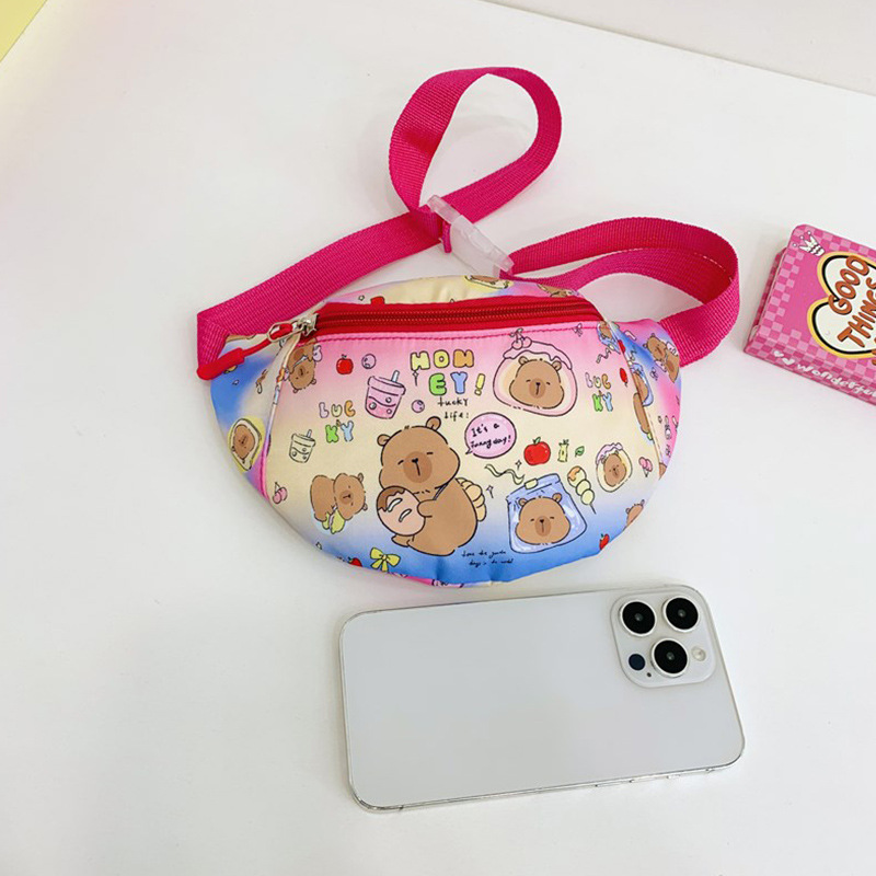 Bolso lindo para niña bolso de mensajero para niños de dibujos animados bolso de hombro para niña de estilo occidental salvaje bolso de pecho para niño al aire libre transfronterizo