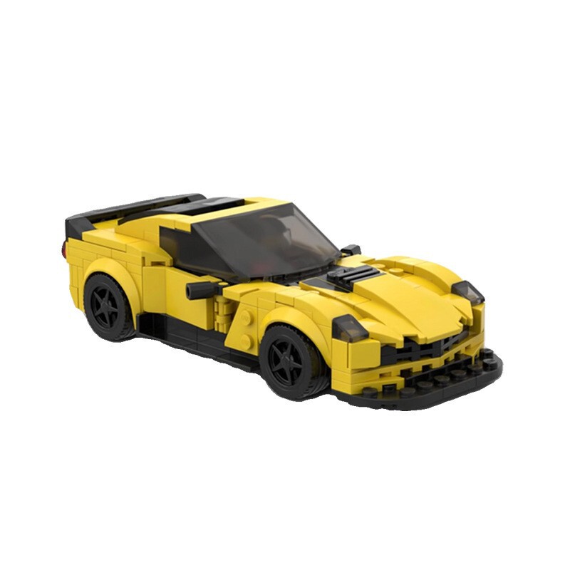 MOC building blocks compatible with Lego 57450 Chevrolet Corvette Z06 building blocks racing puzzle assembly model