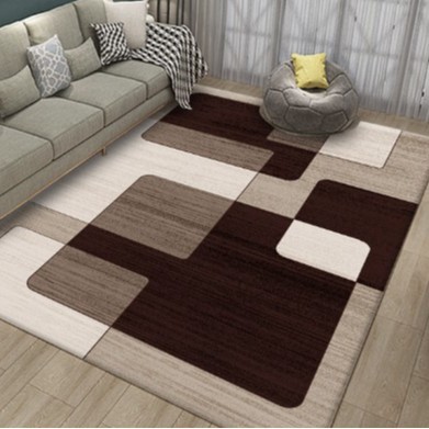 Amazon Modern Wave Circle Design Area imitación cachemira hogar sala de estar dormitorio alfombra grande mesa de centro sofá alfombra