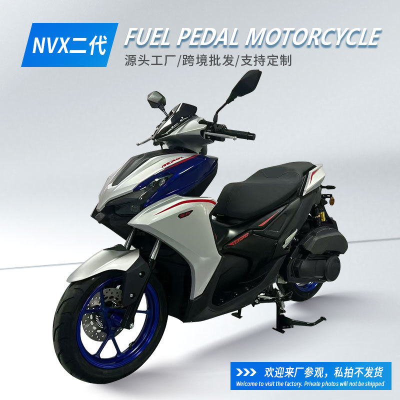 Foreign Trade Direct Supply Nvx Second Generation Scooter Motorcycle Oil Vehicle Off-Road Motorcycle Foreign Gasoline Motorcycle Turkey