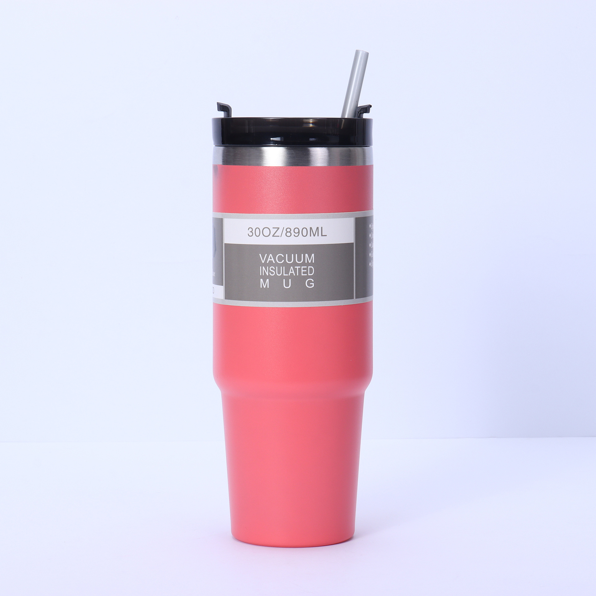 Vacuo transfronterizo 30oz tazas de automóviles de gran capacidad 304 acero inoxidable vacío de automóviles aislamiento frío hielo taza de paja al por mayor