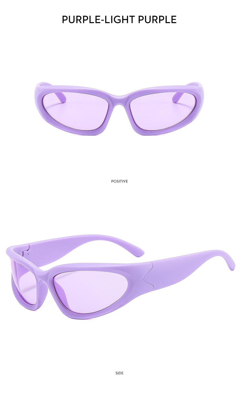 Millennium Future New Y2K Spicy Girl Cycling Punk Sports Network Occhiali da sole rossi Occhiali alla moda da donna_voghion.com