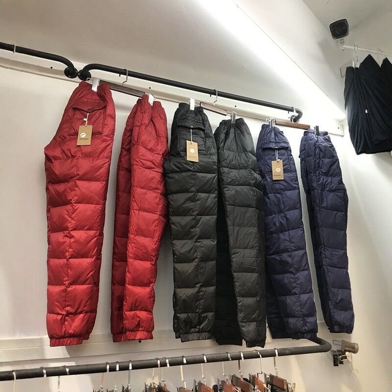 Winter Plus-Size down Pants for Men and Women, High-Waisted, Thickened, Cold-Resistant, Warm, White Duck Down, Suitable for Middle-Aged and Elderly Winter Plus-Size down Pants for Men and Women, High-Waisted, Thickened, Cold-Resistant, Warm, White Duck Down, Suitable for Middle-Aged and Elderly