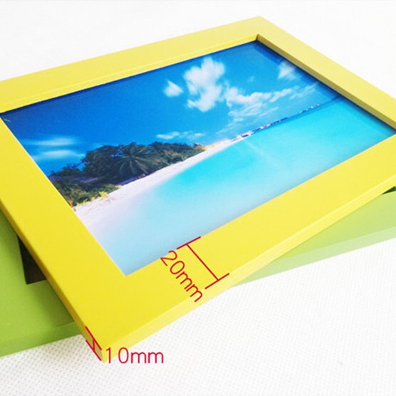 Simple Thin Solid Wood Photo Frame 8inch Wall-Mounted Tabletop Photo Wall Combination Factory Direct Sales Wholesale