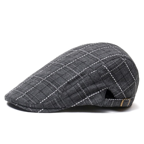 Plaid spring and summer trend cap cap, men's sunshade baseball cap, beret, forward Korean sun hat