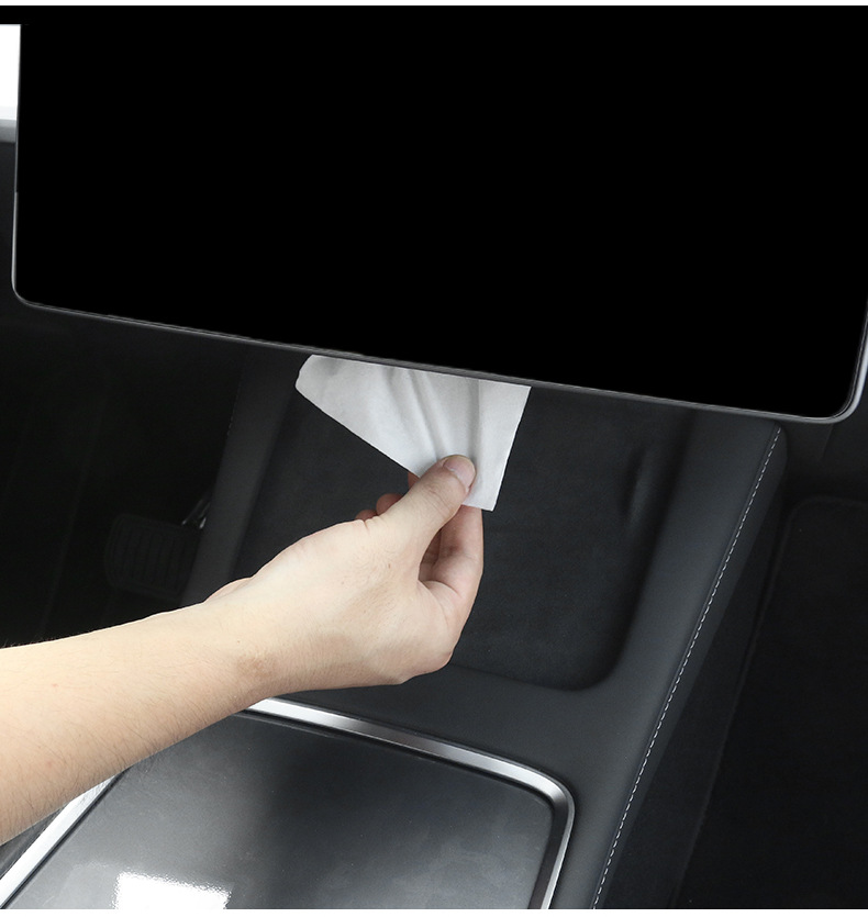 Suitable for the New Version of Model Y/3 Tesla Yl Tissue Box Storage Tesla Hidden Tissue Box Wholesale