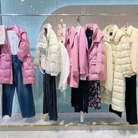 25冬村上春灵动优雅风羽绒服连衣裙套装直播实体撤柜品牌折扣女装