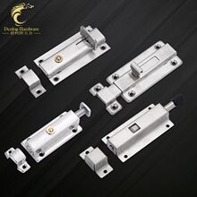 不锈钢门扣门栓门闩门锁扣明装卫生间门自弹门窗自动按钮回弹插销