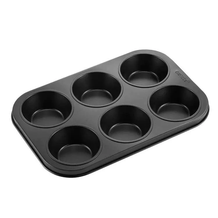 Круглая передвижная кухня Round Moved 6 -Langed Cup Large Non -Sticky Mafan Cake Malfen Paper Cup Cake Home Bakery Mold