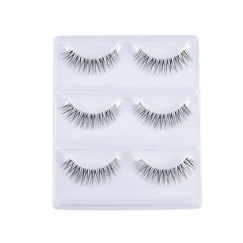 Three dimensional false eyelashes, soft nude curling softener, 3D