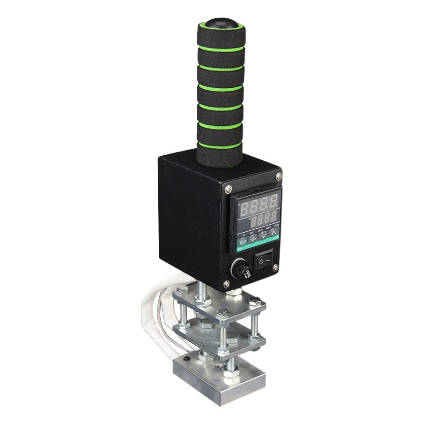 Ручная печатная машина для прессования кожаных этикеток машина горячего тиснения биговочная машина Печать по дереву логотип кокосовый зеленый горячее слово фумигационная печать