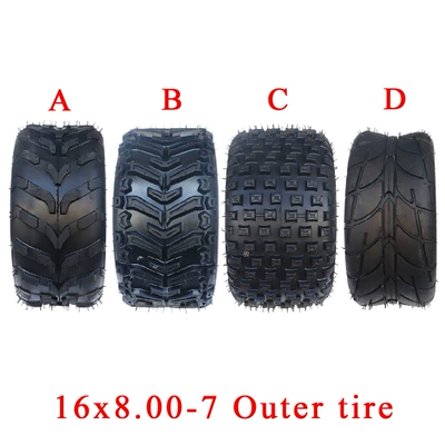 Wholesale kart ATV tire accessories 16*8-7 inch vacuum tire 16x8.00-7 inch tire off-road