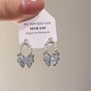 Crystal, advanced earrings from pearl, gradient, light luxury style, bright catchy style, high-quality style