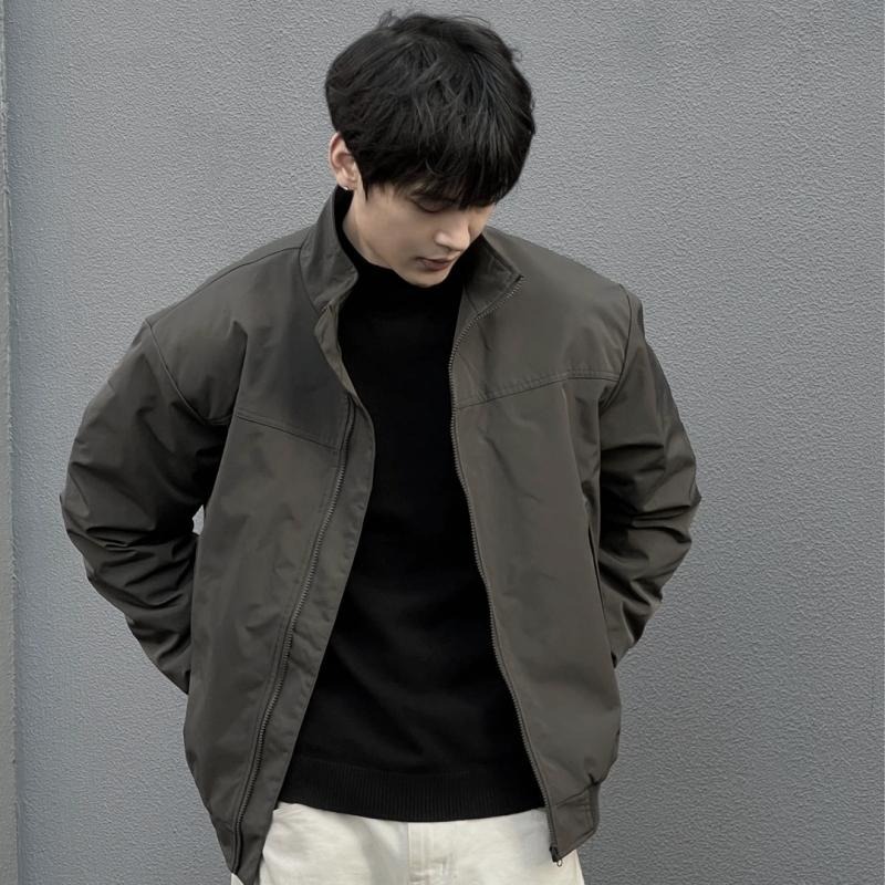 New Cross-Border American Bomber Jacket Stand Collar All-Round Commuting Casual Loose Workwear Top Jacket for Men