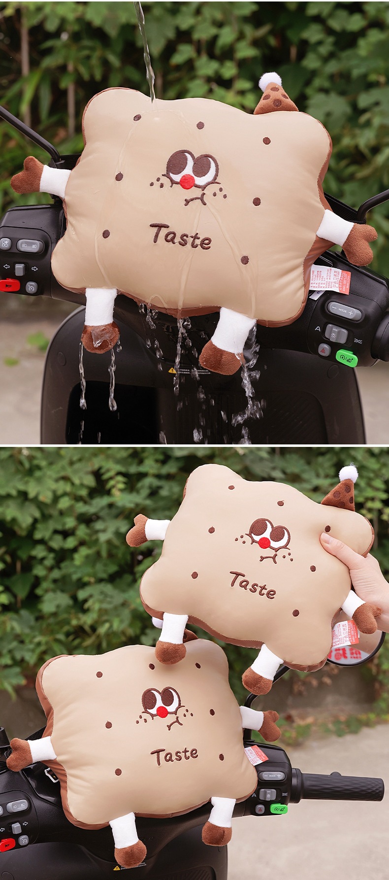 Electric Vehicle Anti-Collision Head Protection Pad, Baby Front-Mounted Child Seat Anti-Collision Pad, Electric Scooter Thickened Protective Pad, Universal