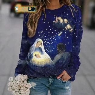 Европейская и американская Amazon 2025 новая повседневная высококачественная легкая дышащая футболка с длинным рукавом и круглым вырезом