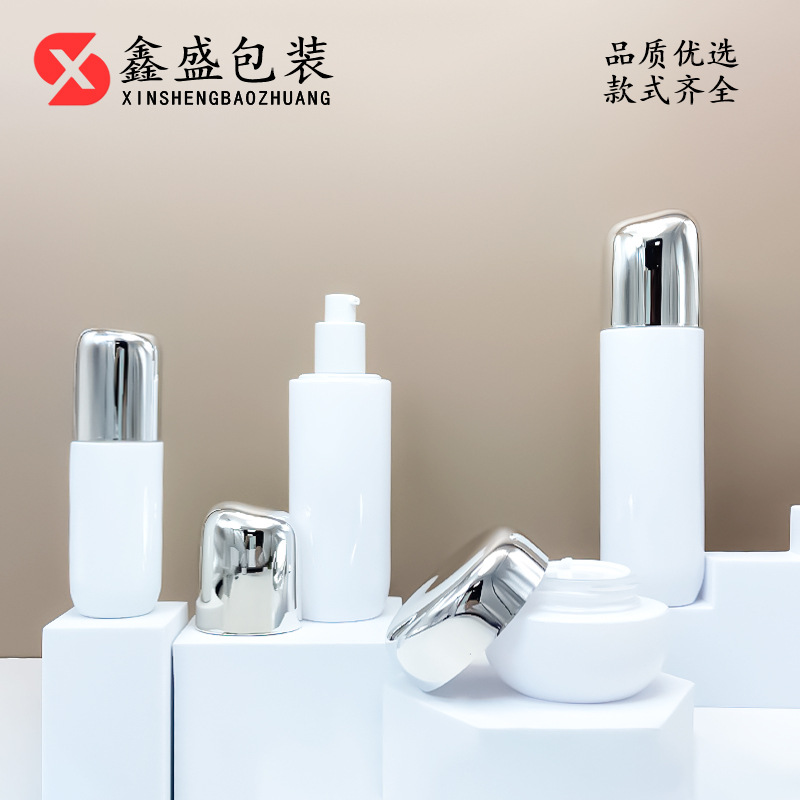 鑫盛爆款瓶玻套装材质水乳精华40ml-120ml瓶 50g加内胆30g眼霜瓶