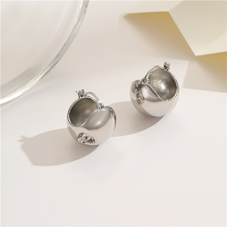 Fashion Heart Shape Copper Earrings 1 Pair