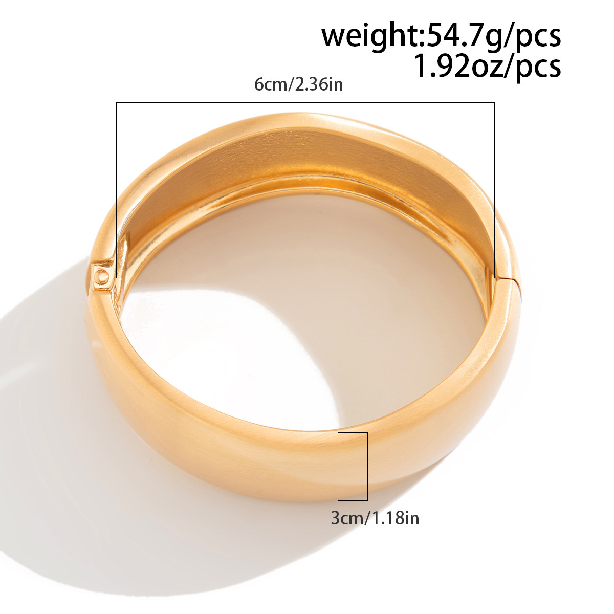 78g Weight Bangle Classification Alloy Chain Material 1 Piece Quantity Daily Occasion Alloy Material Irregular, Solid Color Pattern All Seasons Season Women's Gender Plating Design Simple Style Style Simple Style Irregular Solid Color Alloy Bangles Wholesale 1