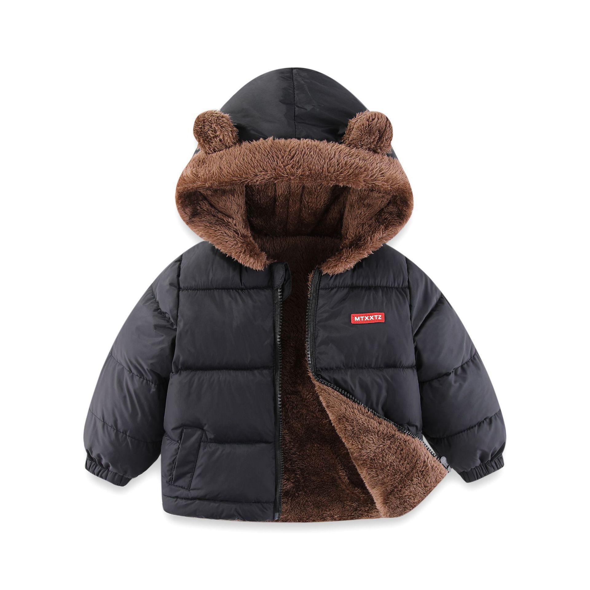 Nuevo niño chaqueta de algodón de cordero de cachemira niño chaqueta de algodón de pluma niñas chaqueta de algodón bebé grueso chaqueta de ropa infantil al por mayor