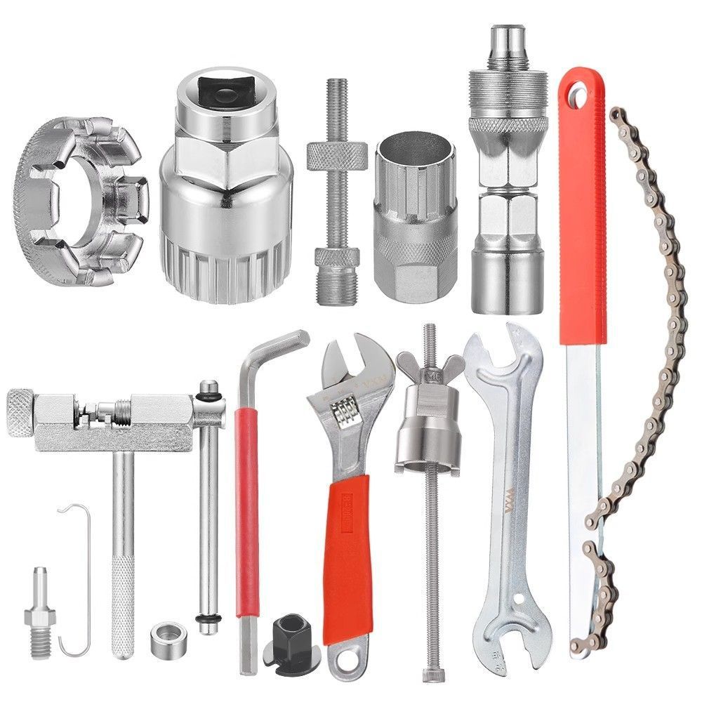 Bicycle Repair Tool Set Road Mountain Bike Flywheel Central Shaft Chain Repair Tool Combination Repair Complete Set