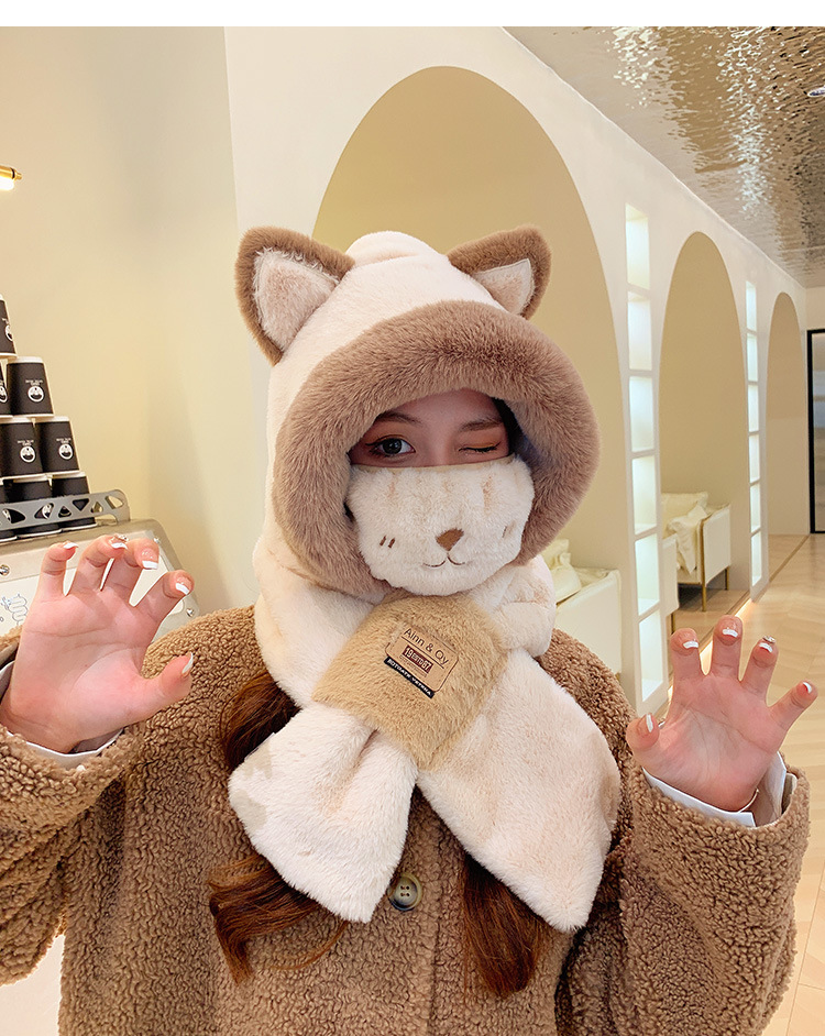 Plush Hat and Scarf Set - Image 3