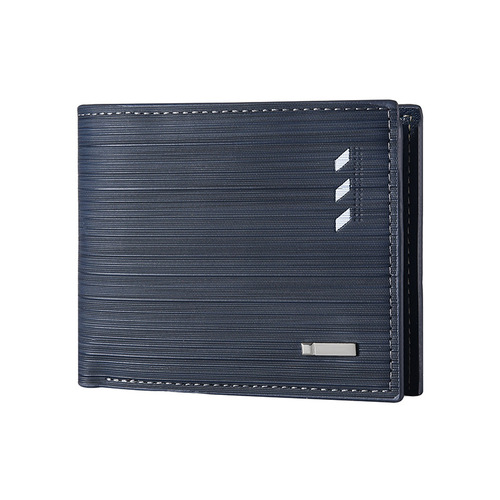 Cross-border supply short wallet men's European and American youth multi-card slot wallet men's horizontal fashion wallet