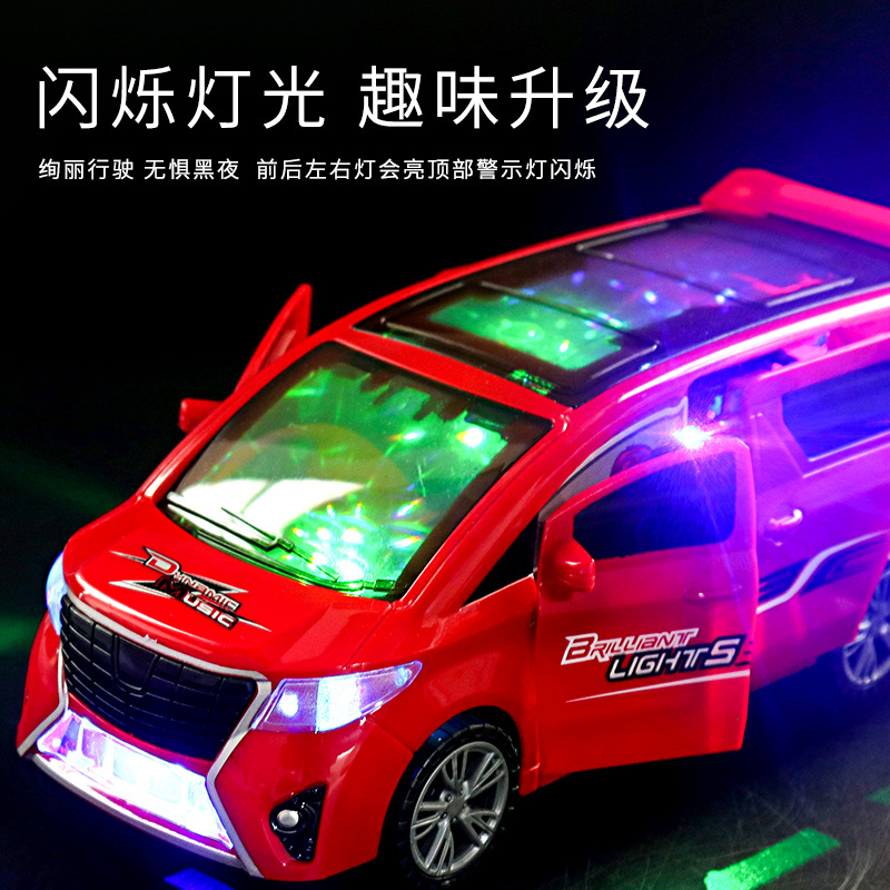 Apertura de puerta universal eléctrica de los niños 360 rotación música luz baile coche niños y niñas coche de juguete al por mayor