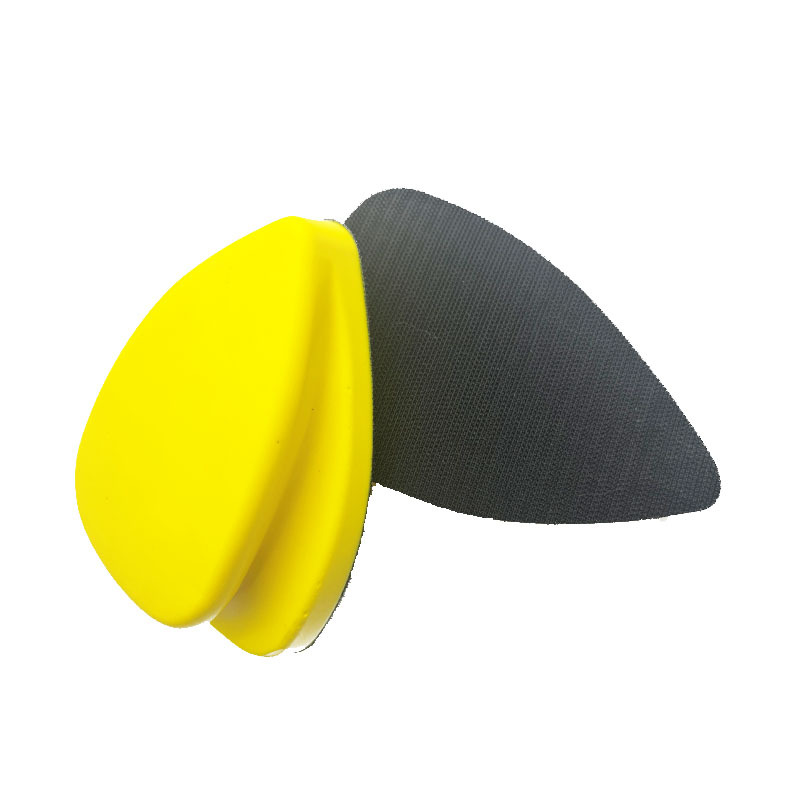 手持打磨粘盘抛光盘自粘植绒砂纸盘磨片便携式抛光盘打磨块