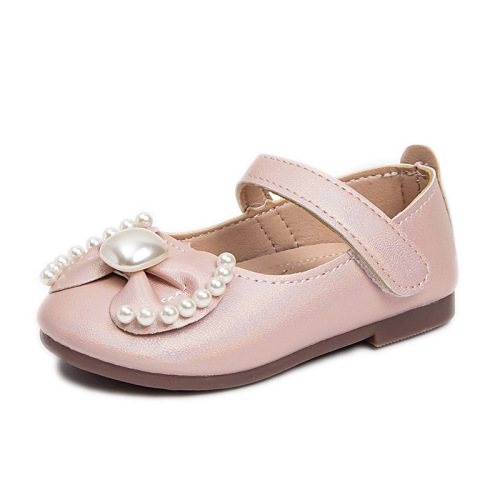 Girls Butterfly Bow Princess Shoes 2025 Spring and Autumn Soft Sole Non-Slip Casual Shoes Children Fashion Comfy Matchable Small Leather Shoes