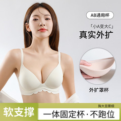 オリジナル 2025 新しいワンピース下着女性の小さな胸プッシュアップサポートたるみ防止ノンワイヤーレディースブラジャー