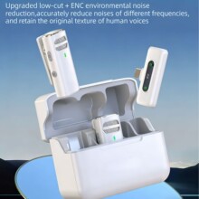 X05 Dual Wireless Lavalier Mic with Digital Display for Live