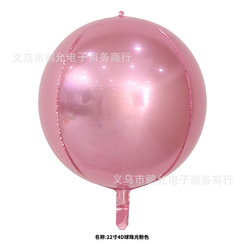 クロスボーダー 10/15/18/22/32 インチ 4D ラウンドアルミ箔アルミフィルムバルーン誕生日パーティーショッピングモールイベント装飾ボール|undefined