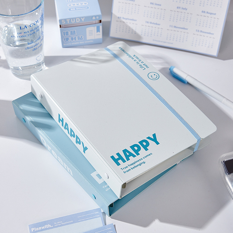 Cuaderno de mano simple pequeño y fresco de alto valor de la cara del estudiante desmontable cuaderno de lectura de hoja