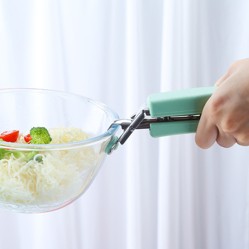 Creative stainless steel multifunctional kitchen bowl clamp anti-scalding gloves dish clamp plate lifter anti-slip plate clamp