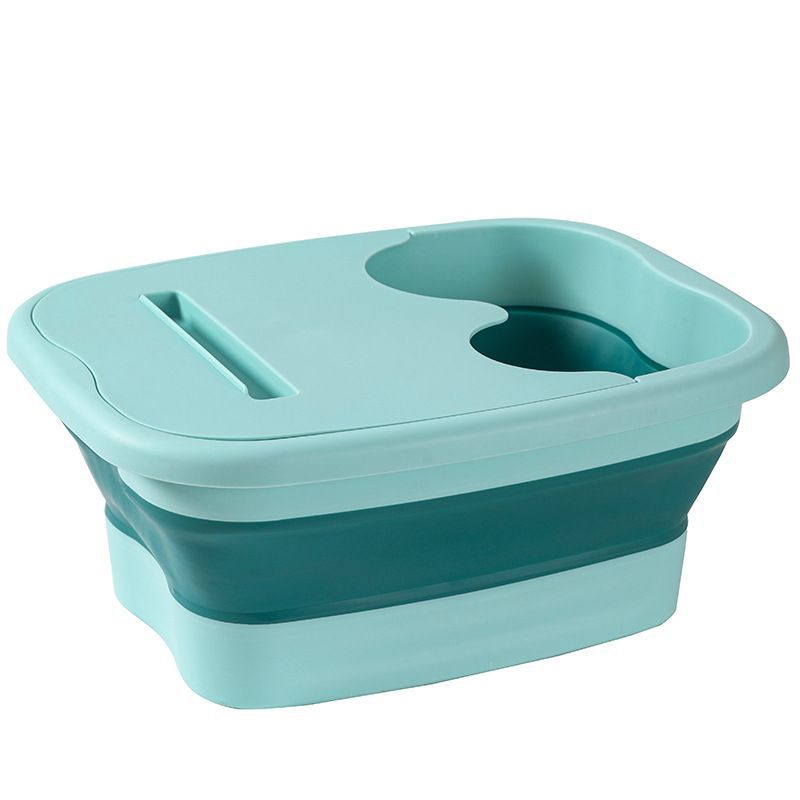 bañera de pies doméstica lavabos de pies plegables portátiles con cubierta lavabos de pies de masaje de salud bañera de pies dormitorio de estudiantes buenos artículos