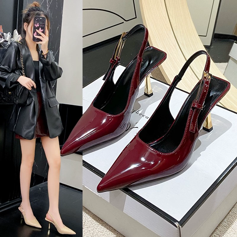 Summer metal sexy footwear high heels, sandals, European style