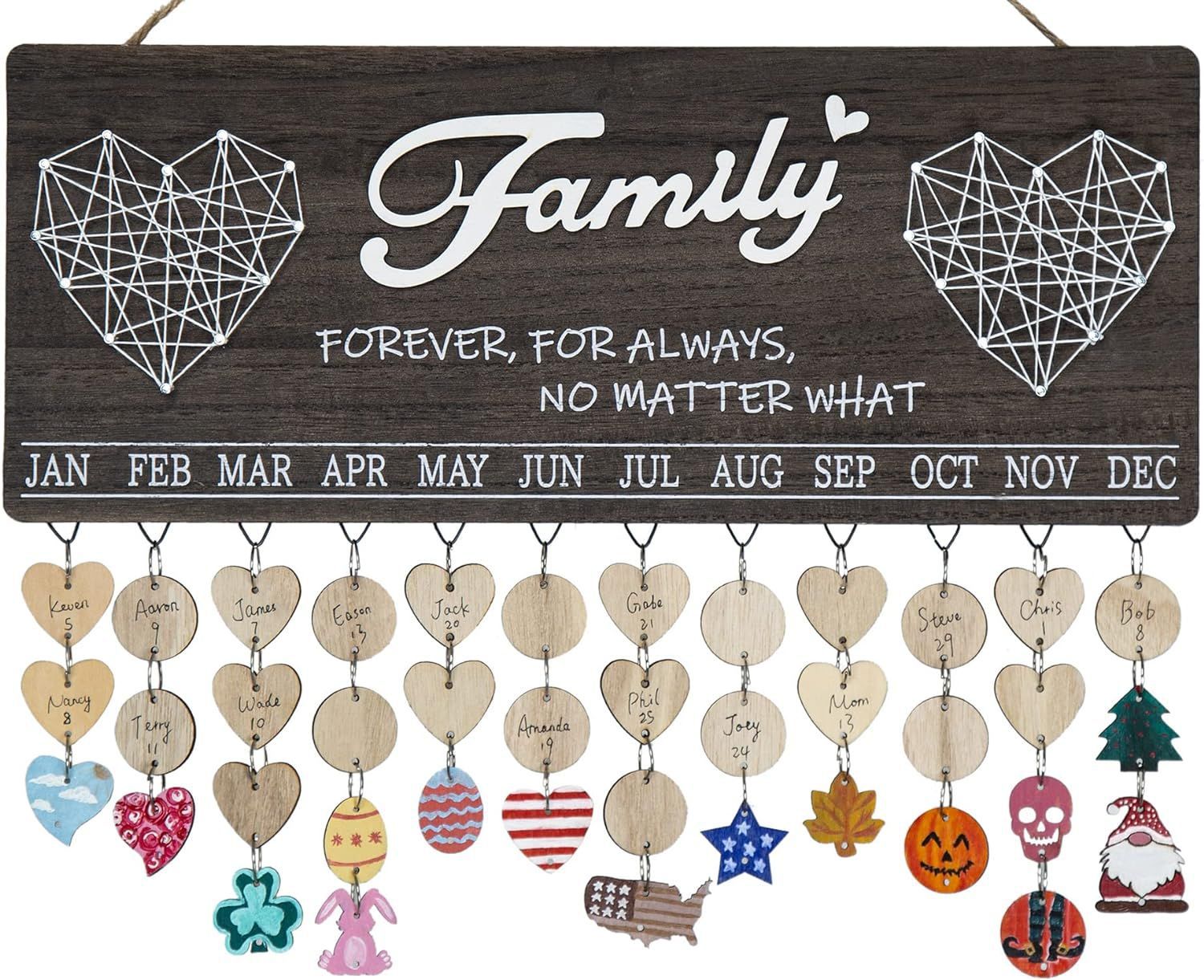 Cross-border creativo de madera de bobinado decoración de la pared de bloqueo amor DIY joyería colgante