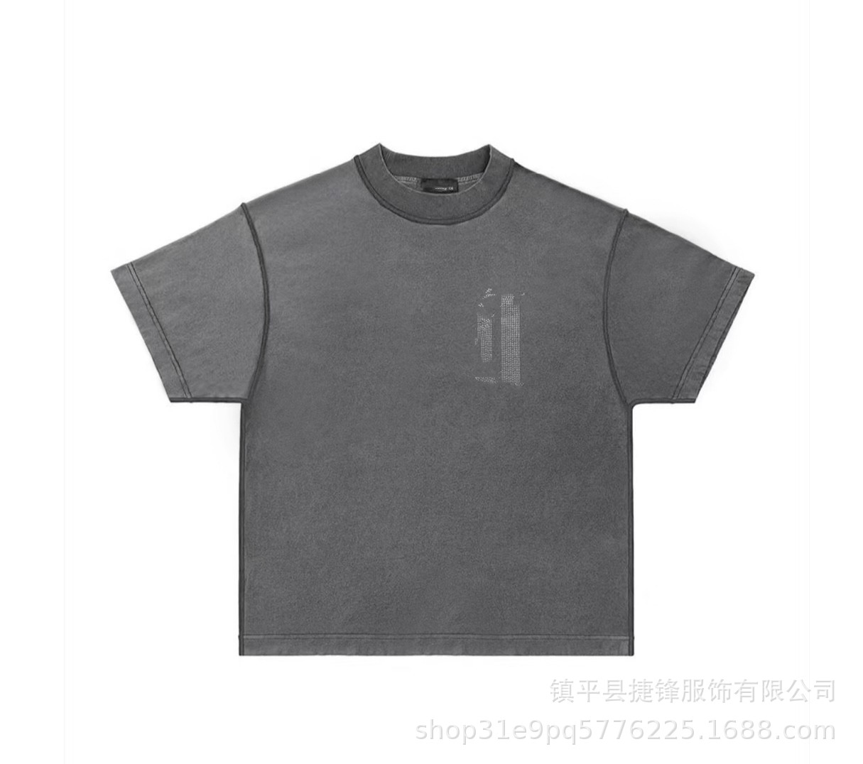 クロスボーダーの新型欧米のファッションブランドのレトロな水洗いは古い落書きをします。